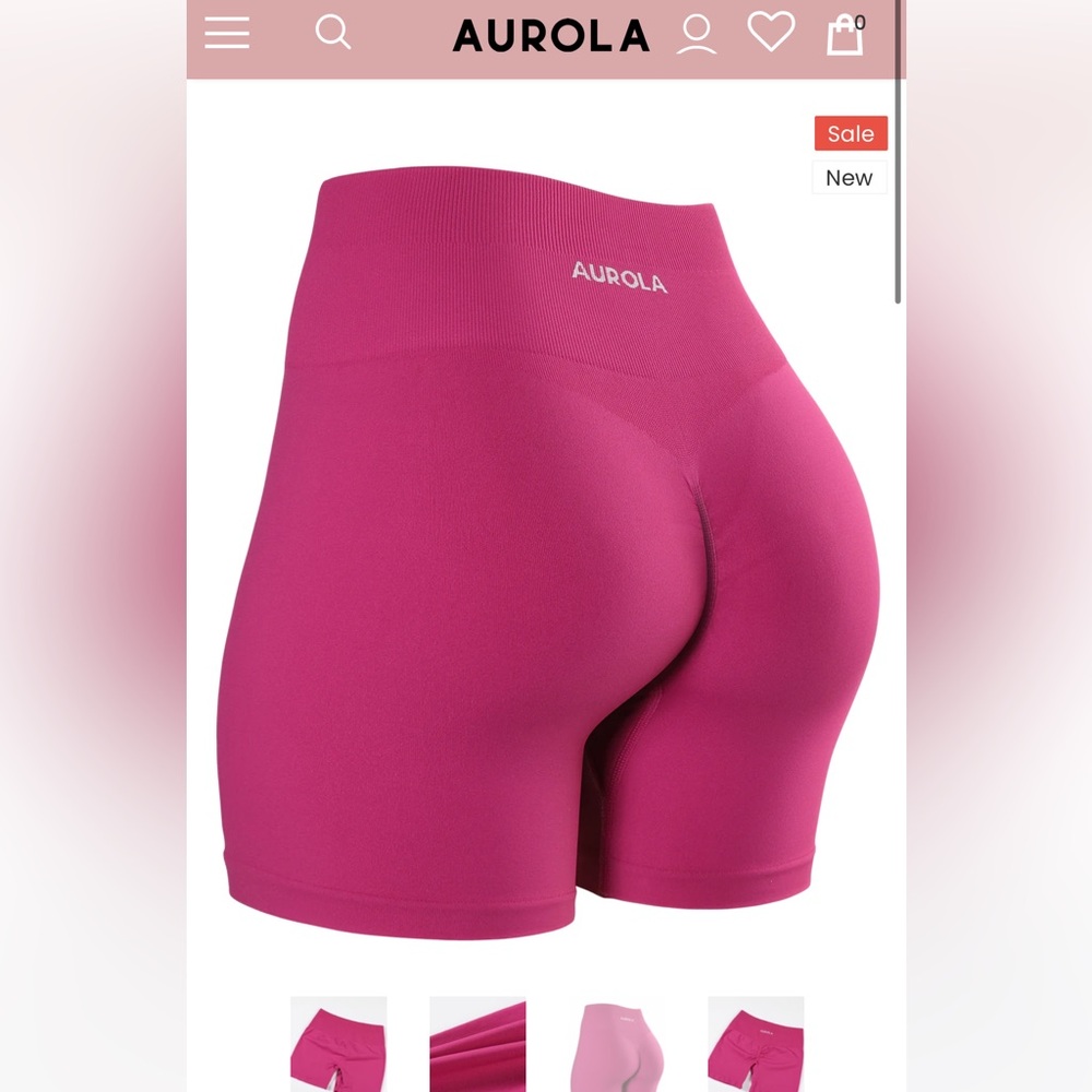AUROLA pink shorts